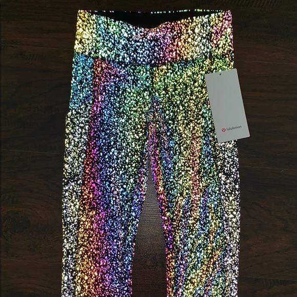 Lululemon Rainbow Reflective Seawheeze Speed Tight - Picture 3 of 7